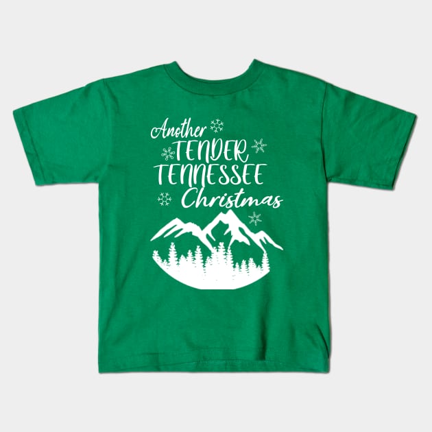 Tender Tennessee Christmas Kids T-Shirt by CreatingChaos